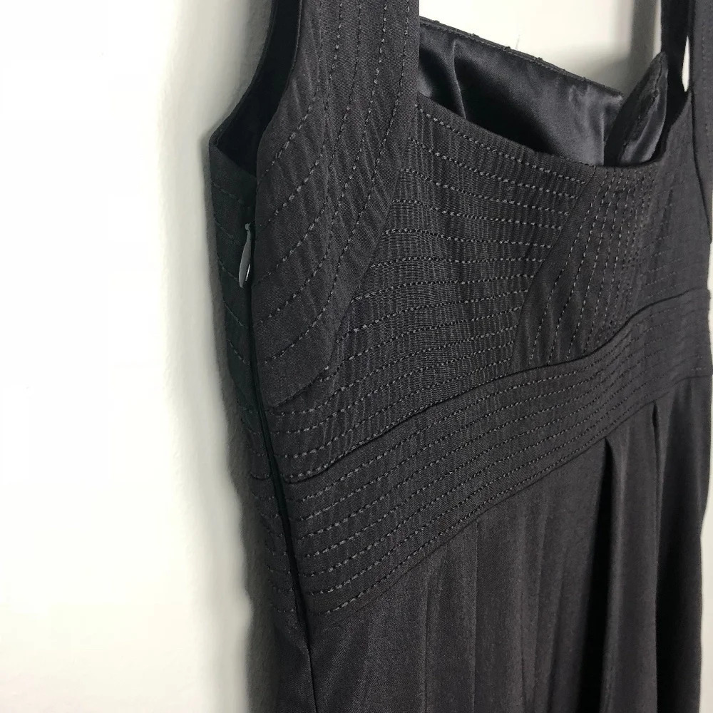 WHBM | Black Stitched Sleeveless Mini Dress - Picture 5 of 5